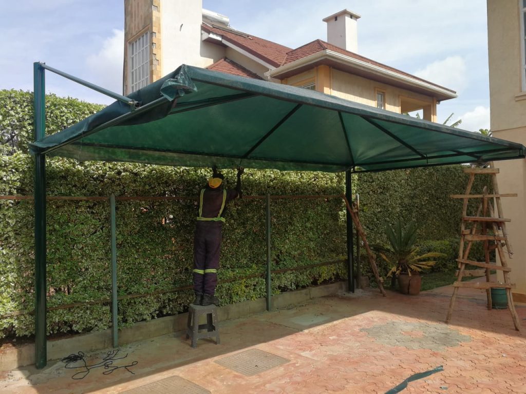 Carport Fabric Installation